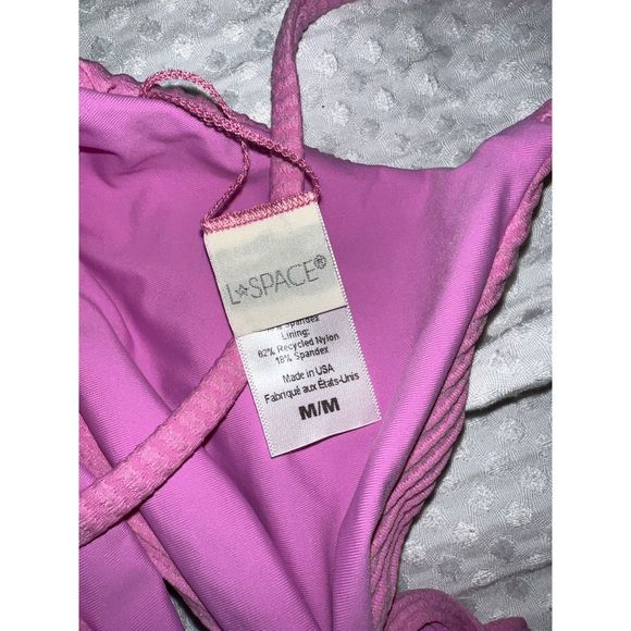 NWOT L Space Chloe Ribbed Wrap Bikini Top in Lilac size M - Picture 10 of 12